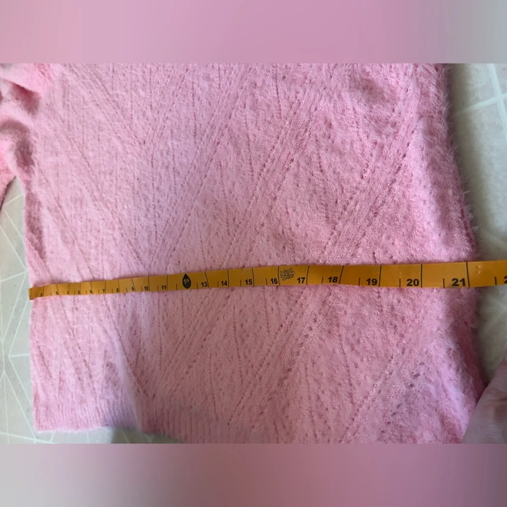 Land’s End Pink Women’s pullover, so soft a size 14/16 - Picture 5 of 6